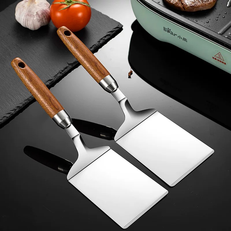 Okonomiyaki Spatula - Spatule de cuisine en acier inoxydable,