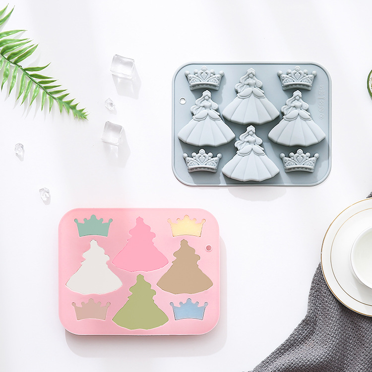 Bunny Cake Mold - Couronne de robe de princesse 3d