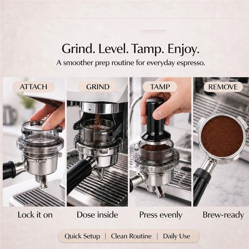 Breville Espresso Barista Touch - Entonnoir doseur B15C, porte-filtre à verrouillage