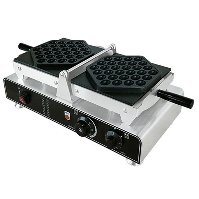 Egg Waffle Pan - Gaufrier Commercial 1500W, Hong Kong, bulle