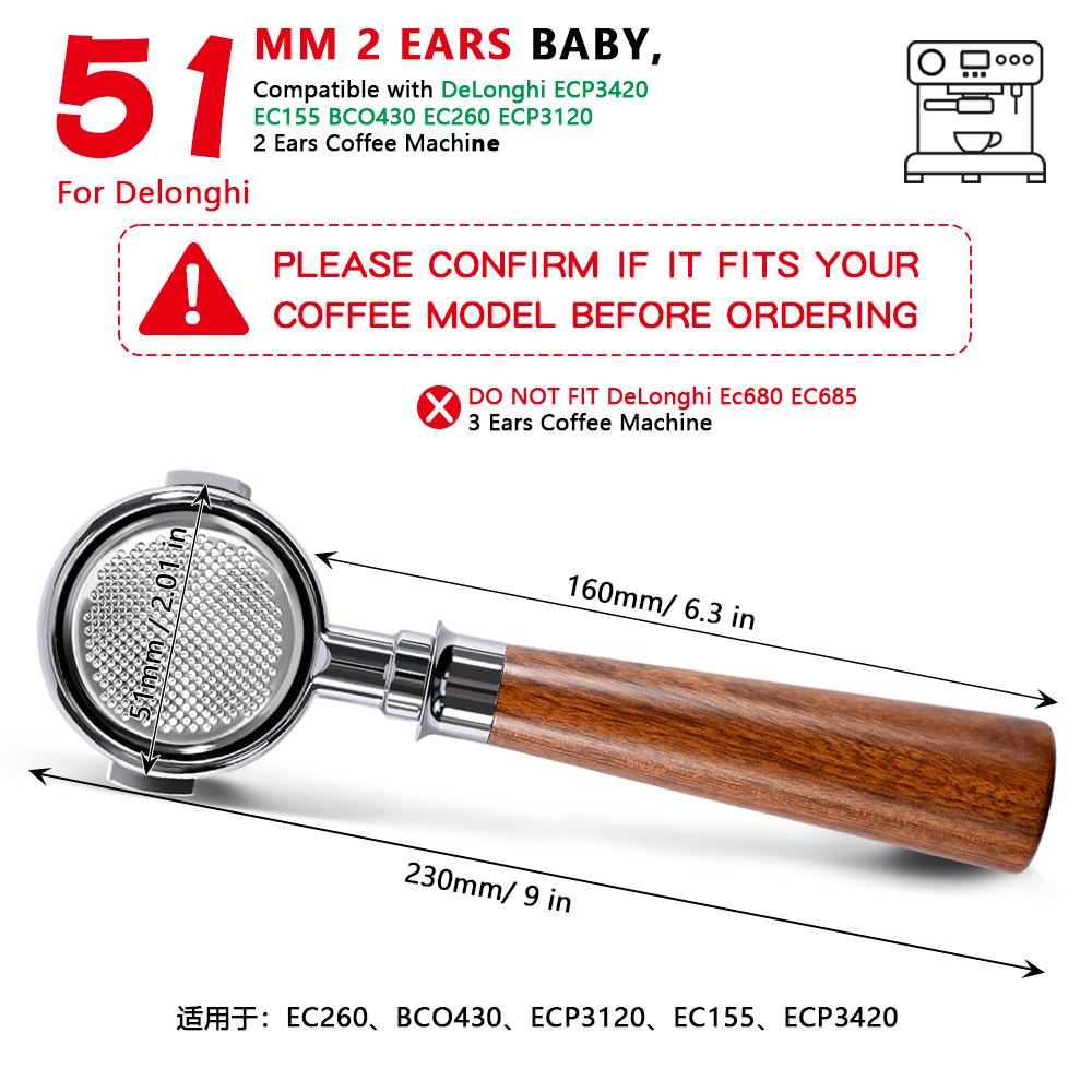 Porte-filtre Naked Bottomless  - Delonghi Espresso Ecp3420 avis et prix
