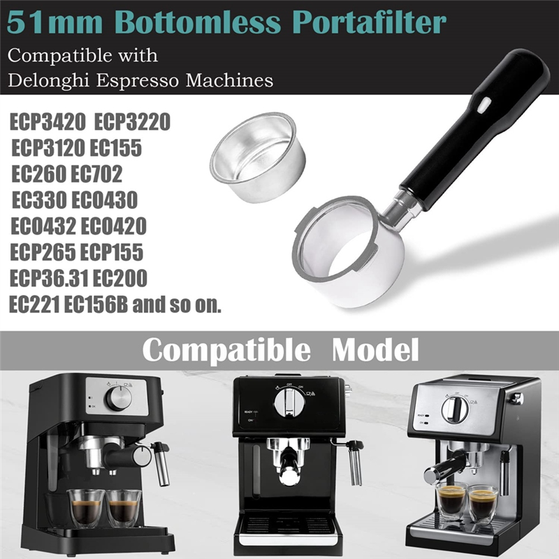 Porte-filtre sans fond ABYN-51 - Delonghi Espresso Ecp3420 avis et prix